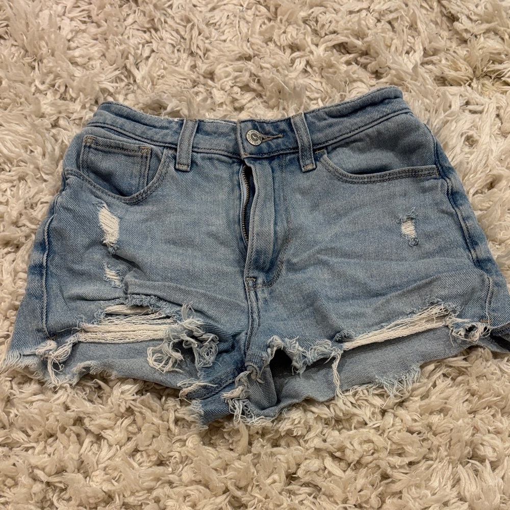 Hollister Light Denim Women Shorts